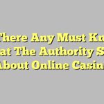 Is There Any Must Know What The Authority Says About Online Casino